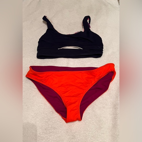 Athleta 2 piece, reversible bikini - Picture 2 of 2